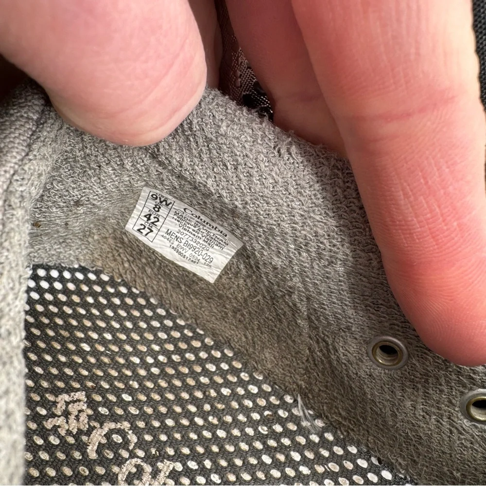 Columbia PFG Boatside‎ omni grip LT. Mens Size 9 W Wide gray slip on casual